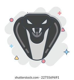 Icon Cobra. related to Animal Head symbol. simple design editable. simple illustration