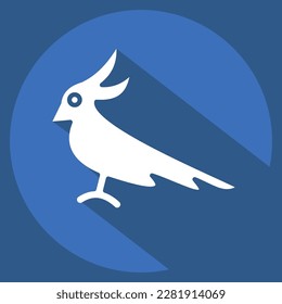 Icon Cockatoo. related to Domestic Animals symbol. simple design editable. simple illustration