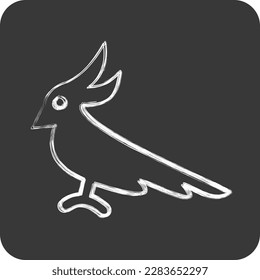 Icon Cockatoo. related to Domestic Animals symbol. simple design editable. simple illustration