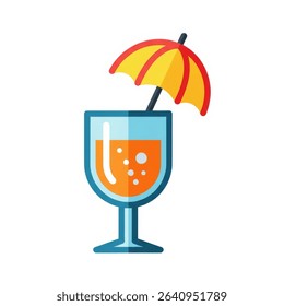 icon of cocktail for summer vibes