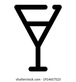 icon cocktail using line style