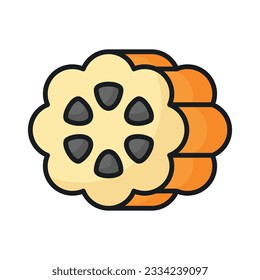 Un icono de granos de cacao en un estilo plano moderno, listo para usar y descargar vector