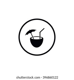 Icon Coconut cocktail drink.