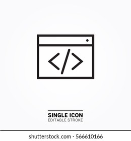 Icon code builder single icon graphic design