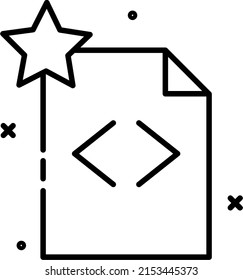 Icon Code Collaboration Git Simple Outline Starred Repo