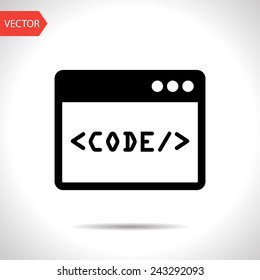 Icon Of Code Window