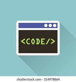 icon of code window