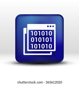 icon of code window program programming website.