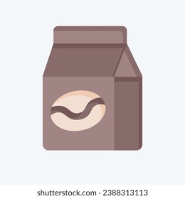 Icon Coffee Bag. related to Coffee symbol. flat style. simple design editable. simple illustration