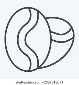 Icon Coffee Beans. related to Coffee symbol. line style. simple design editable. simple illustration