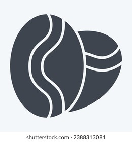 Icon Coffee Beans. related to Coffee symbol. glyph style. simple design editable. simple illustration