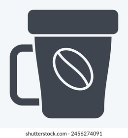 Icon Coffee Break. related to Hotel Service symbol. glyph style. simple design illustration