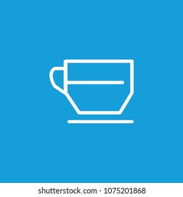 Icon of coffee cup. Rest, break, mug. Cafeteria concept. Can be used for topics like drink, refreshing, beverage