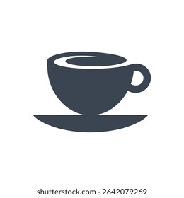Icon of a coffee cup with steam