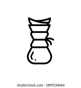 Icono de la cafetera o la cafetera de goteo