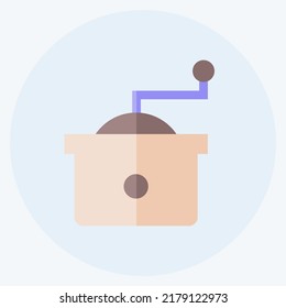 Icon Coffee Grinder. suitable for Drink symbol. flat style. simple design editable. design template vector. simple symbol illustration