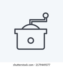 Icon Coffee Grinder. suitable for Drink symbol. line style. simple design editable. design template vector. simple symbol illustration