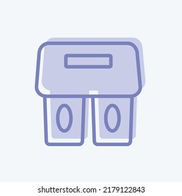 Icon Coffee Holder. suitable for Drink symbol. two tone style. simple design editable. design template vector. simple symbol illustration