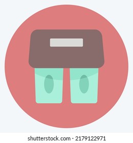 Icon Coffee Holder. suitable for Drink symbol. flat style. simple design editable. design template vector. simple symbol illustration