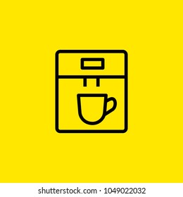 Icon of coffee machine. Energy, drink, cup. Kitchen concept. Can be used for topics like equipment, breakfast, morning