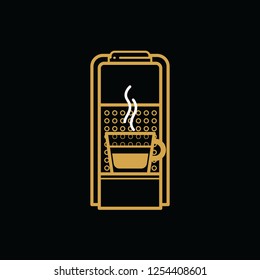 Icon coffee machine illustration