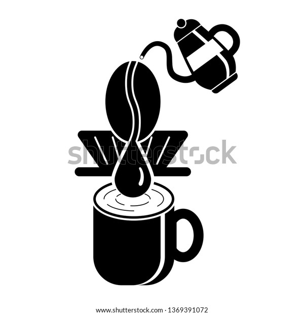 Icon Coffee Maker Concept Logo Banner Stock Vector Royalty Free