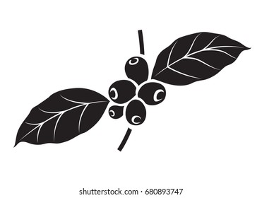 Icon coffee seed, vector