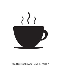 Icon of a coffee or tea cup on a white background