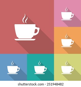 Icon of Coffee or Tea Cup with steam