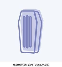 Icon Coffin. suitable for Wild West symbol. two tone style. simple design editable. design template vector. simple symbol illustration