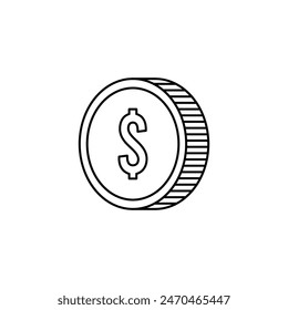 icono moneda dólar Vector ilustración de Plantilla logo diseño