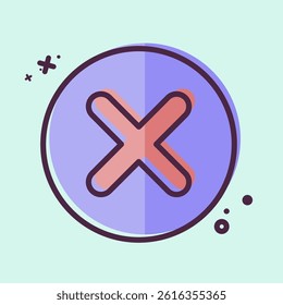 Icon Coin. related to Exclamation symbol. MBE style. design editable