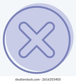 Icon Coin. related to Exclamation symbol. two tone style. design editable