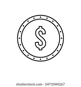icono de la moneda de Vector ilustración de Plantilla logo diseño