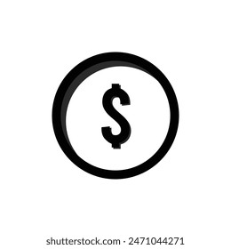 icon coin vector template illustration logo design