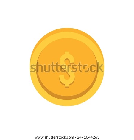 icon coin vector template illustration logo design
