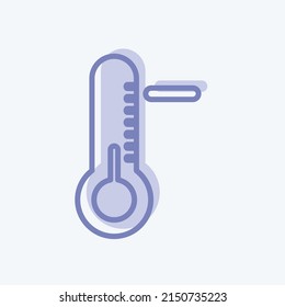 Icon Cold Wave. suitable for disasters symbol. two tone style. simple design editable. design template vector. simple symbol illustration