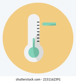 Icon Cold Wave. suitable for disasters symbol. flat style. simple design editable. design template vector. simple symbol illustration