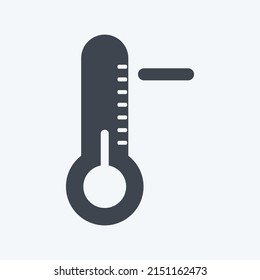 Icon Cold Wave. suitable for disasters symbol. glyph style. simple design editable. design template vector. simple symbol illustration