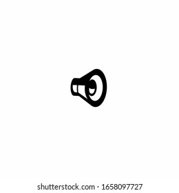 ICON COLLECTION, BLACK VEHICLE SPEAKER ILLUSTRATION. WHITE BACKGROUND. 