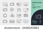 Icon collection containing 16 editable stroke icons. Perfect for logos, stats and infographics. Edit the thickness of the line in any vector capable app.