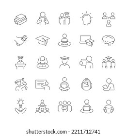 an icon collection of educational images