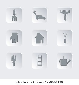  icon collection - Flower and Gardening set EPS 10