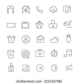 icon collection of items and small icons