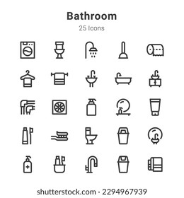 icon collection on bathroom and related topic