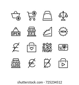 Icon collection - Shopping concept