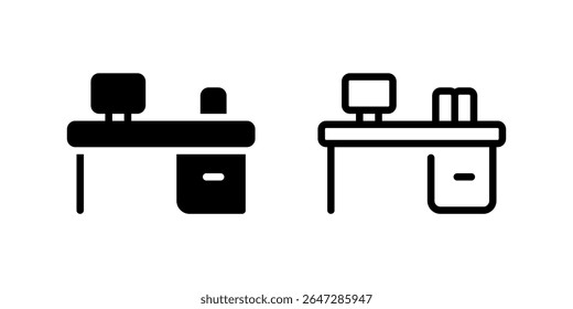 Icon collection of tidy, clean office desks and workspaces with a minimal aesthetic. - Powered by Shutterstock - Get 15% off with code: PIKWIZARD15