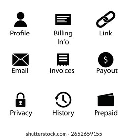 Icon collection for ui ux , Icon design set,e-commerce icon,website icon,e-commerce website icon vector isolated on white background