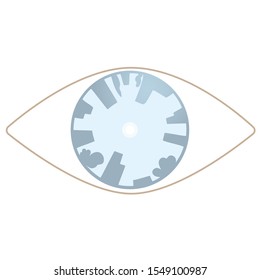 Icon for color blindness (vector)