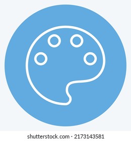 Icon Color Lens. suitable for Photo Editing symbol. blue eyes style. simple design editable. design template vector. simple symbol illustration
